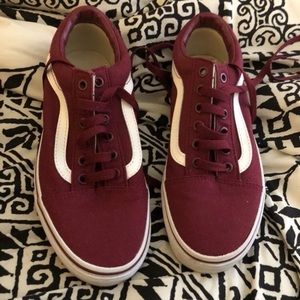 Burgundy Vans